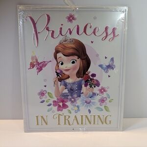 Disney Princess In Training Wall Art Metal Sign
